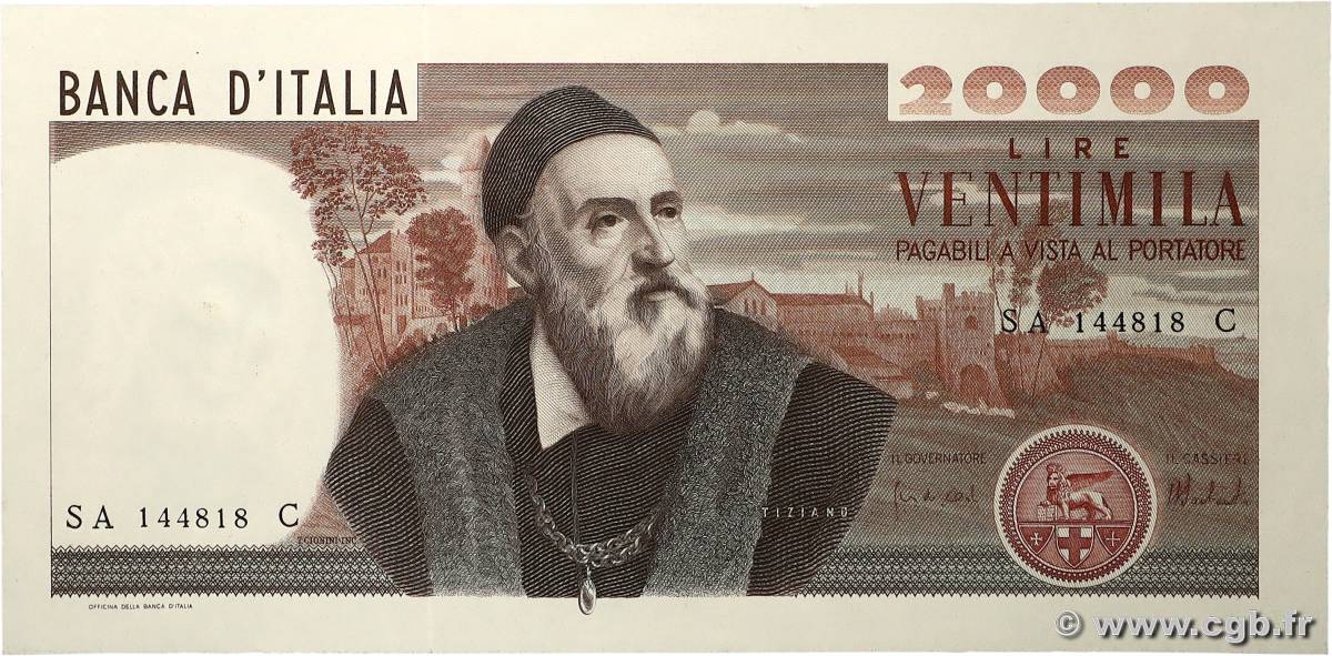 20000 Lire ITALIEN 1975 P.104 ST