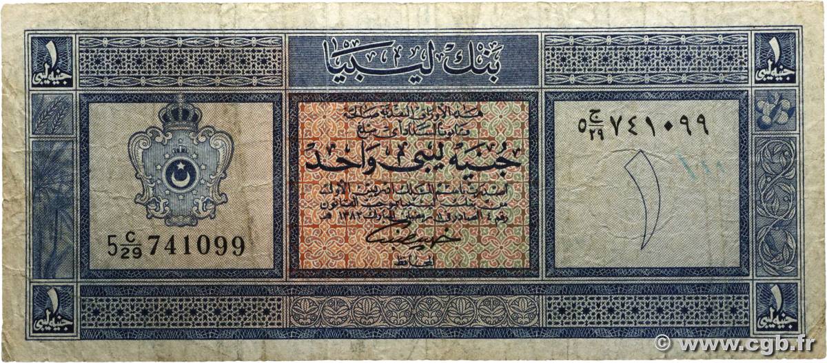 1 Pound LIBYE  1963 P.30 B+