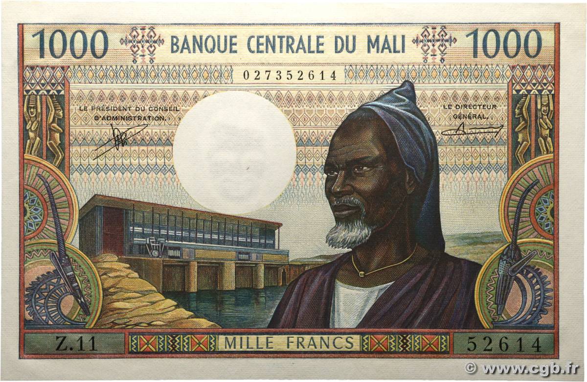 1000 Francs MALI  1970 P.13b pr.NEUF