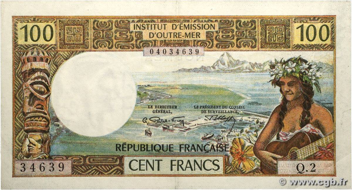 100 Francs NOUVELLE CALÉDONIE  1972 P.63b SUP