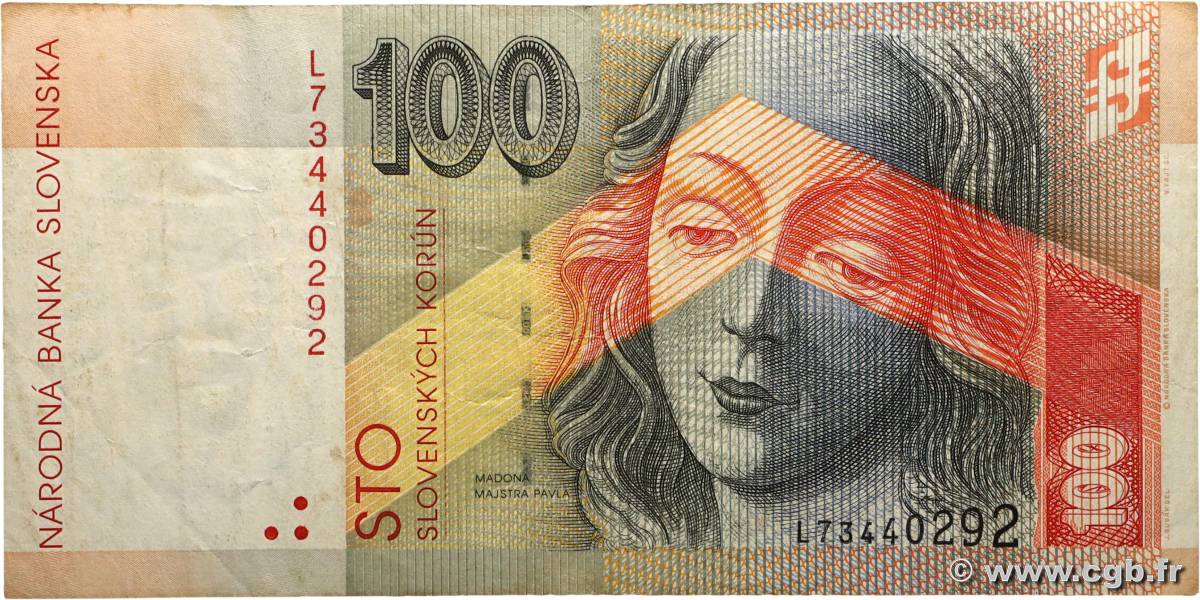 100 Korun SLOVAQUIE  1999 P.25c TB+