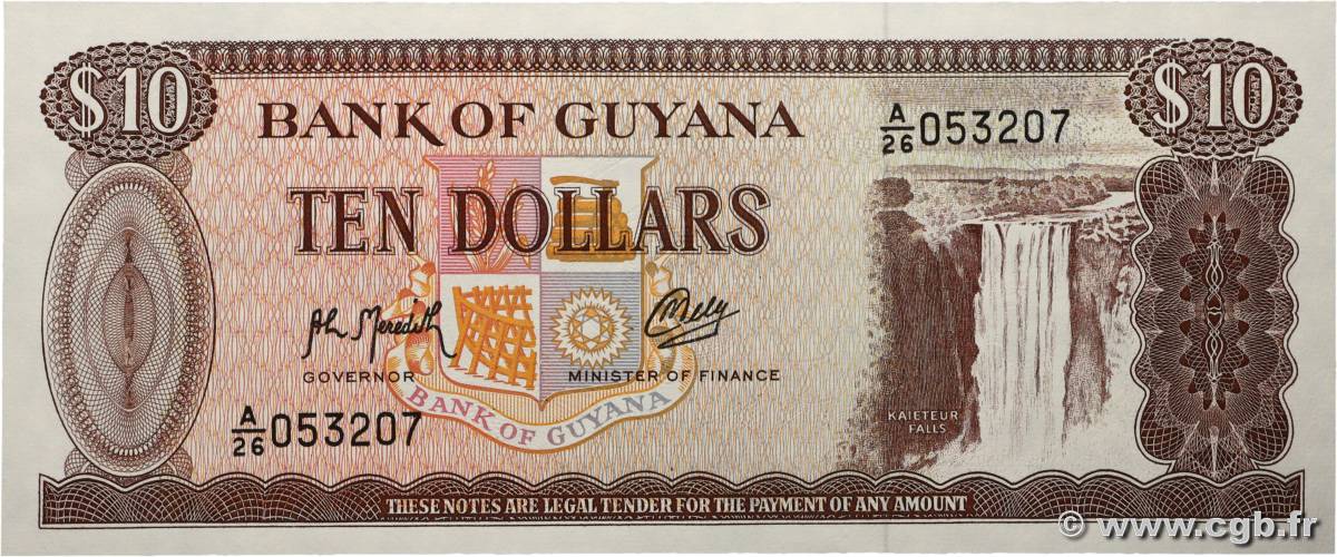 10 Dollars Lot GUYANA  1992 P.23f NEUF
