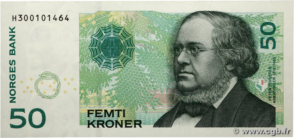 50 Kroner NORVÈGE  2008 P.46c NEUF