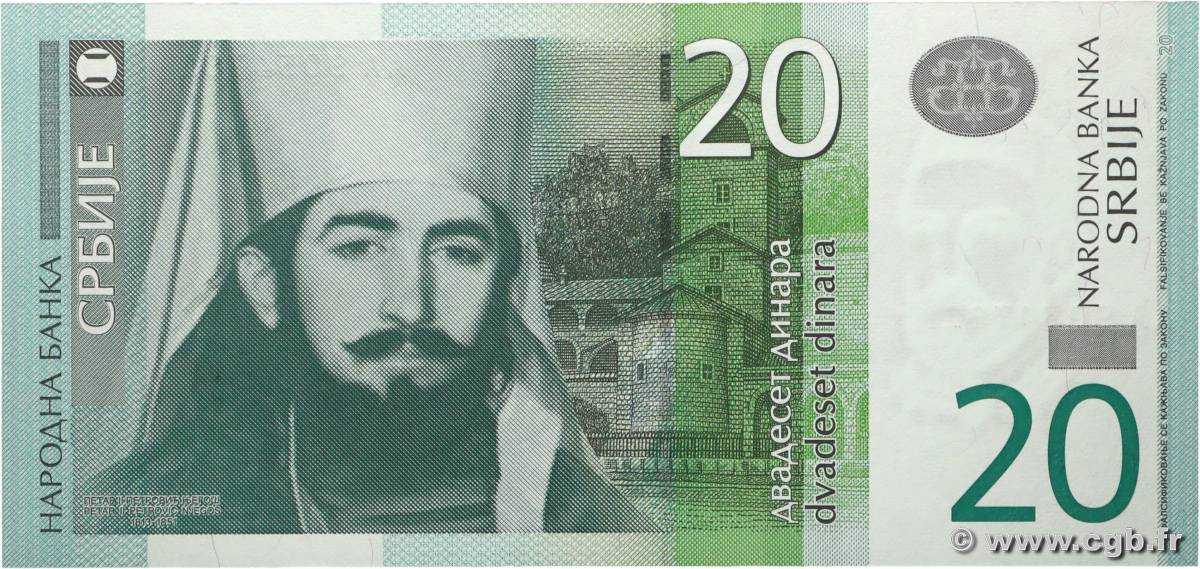 20 Dinara SERBIA  2011 P.55a UNC