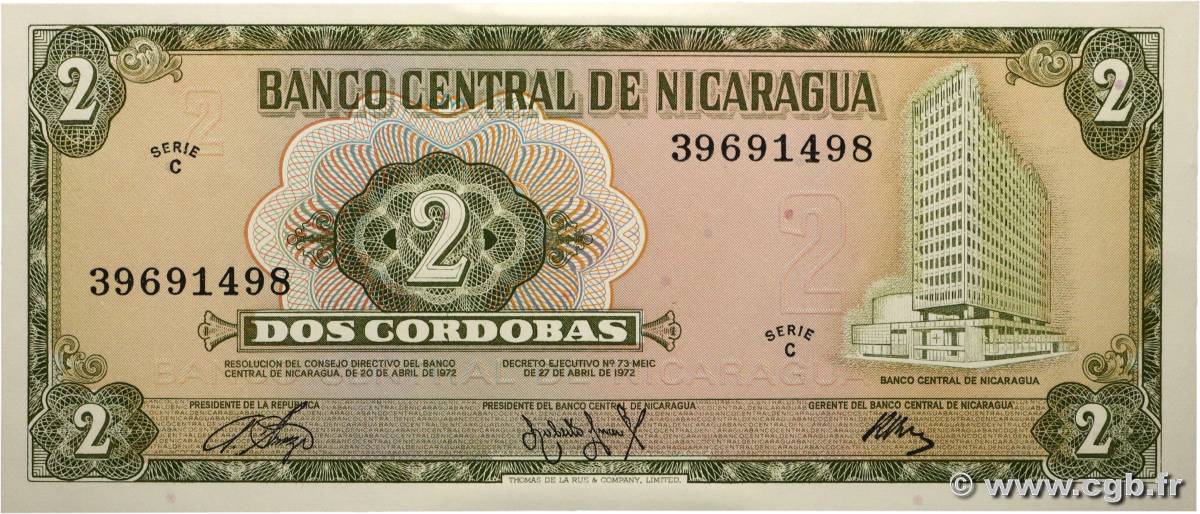 2 Cordobas NICARAGUA  1972 P.121 UNC-