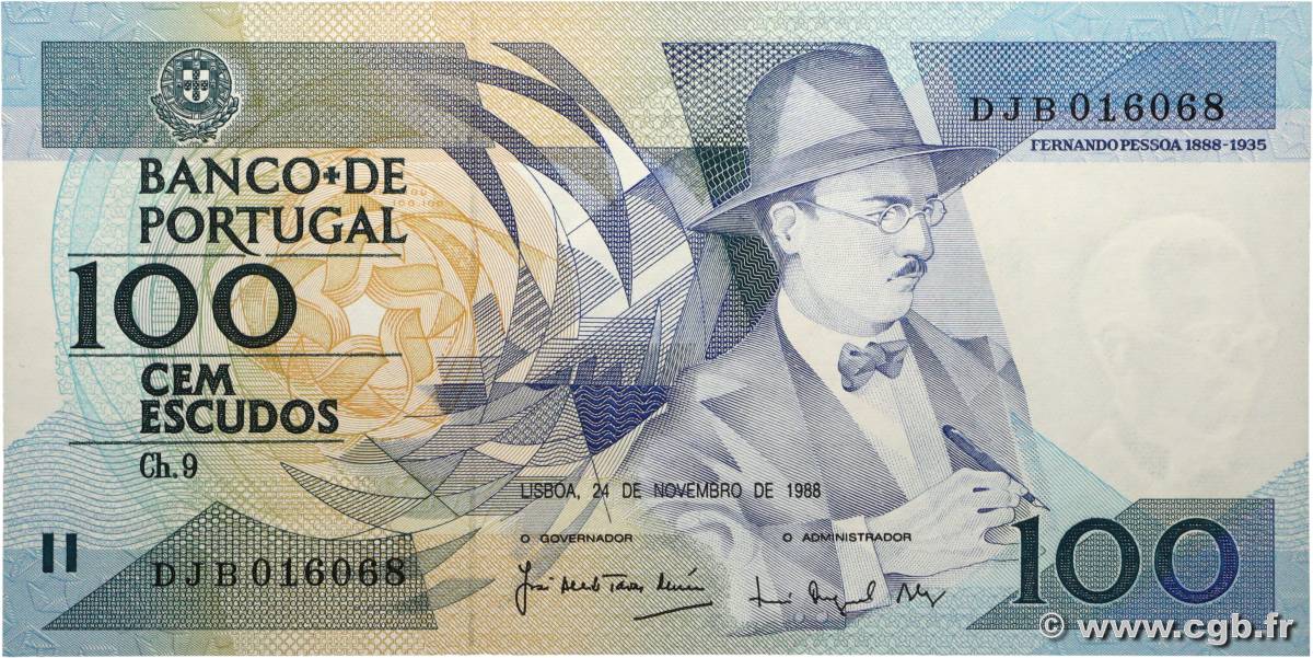 100 Escudos PORTUGAL  1988 P.179e NEUF