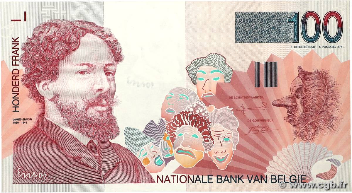 100 Francs BELGIQUE 1995 P.147 NEUF