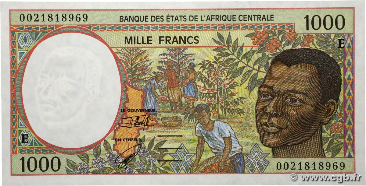 1000 Francs type 1993E CAMEROUN 2000 A.166Eg NEUF