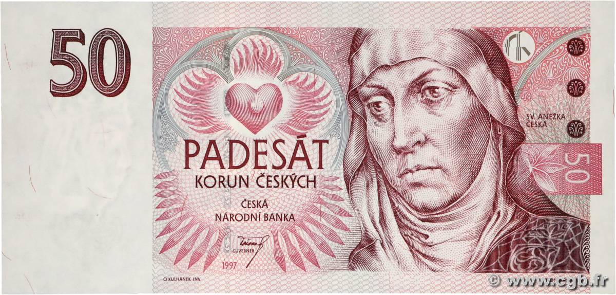 50 Korun RÉPUBLIQUE TCHÈQUE 1997 P.17a NEUF