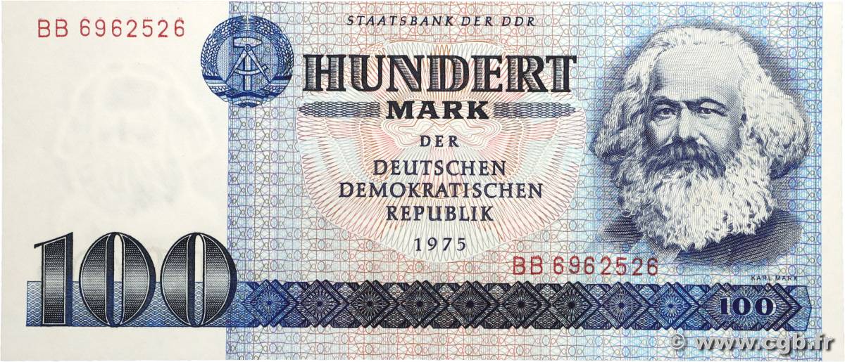 100 Mark GERMAN DEMOCRATIC REPUBLIC 1975 P.31b UNC
