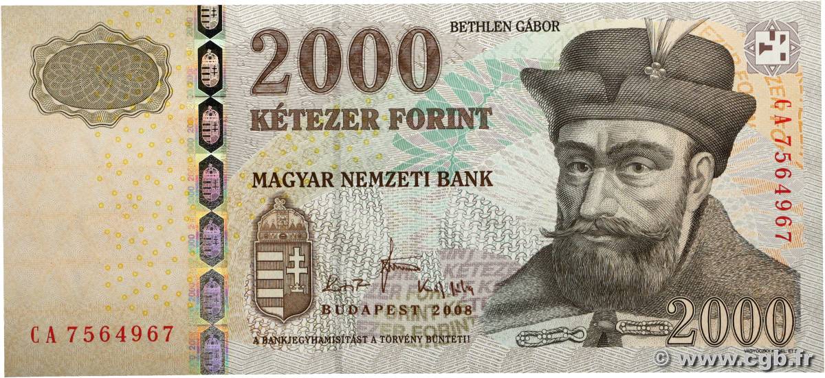 20000 Forint HONGRIE 2008 P.198b pr.NEUF
