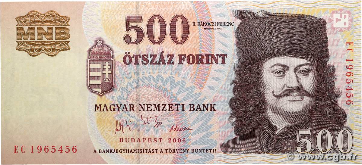 500 Forint Commémoratif HONGRIE 2006 P.194 NEUF
