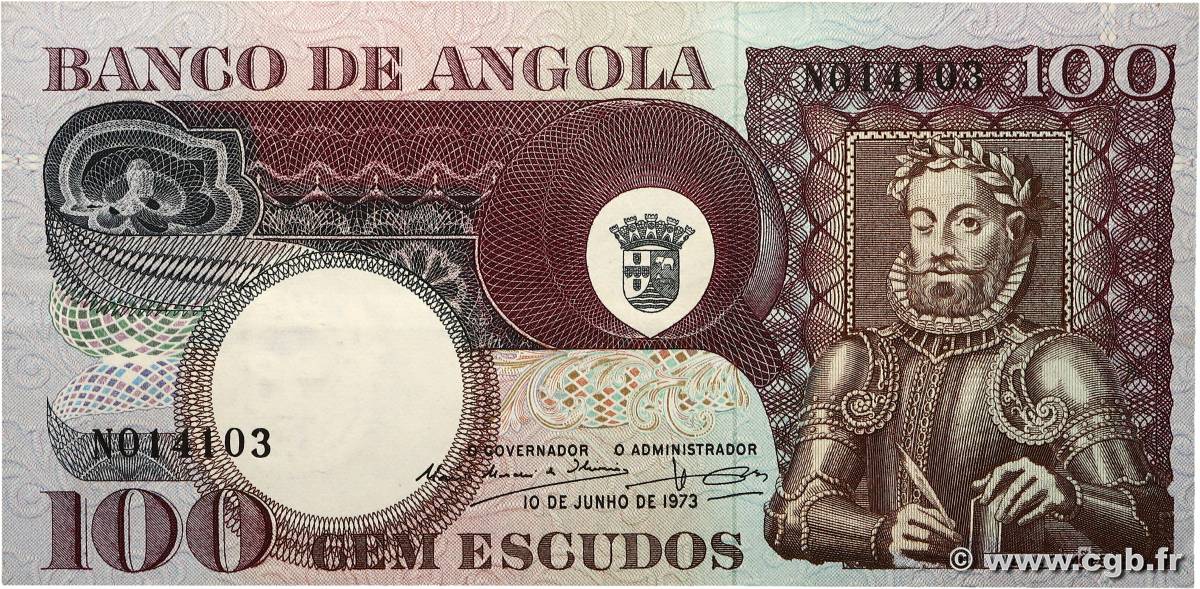 100 Escudos ANGOLA 1973 P.106 SUP
