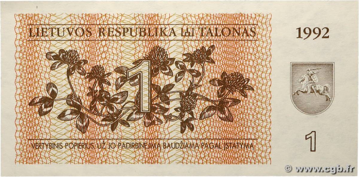 1 Talonas LITUANIE 1992 P.39 NEUF