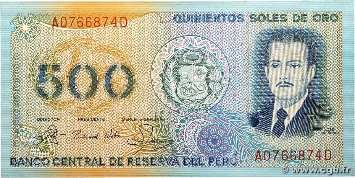 500 Soles de Oro PÉROU 1982 P.125A SUP