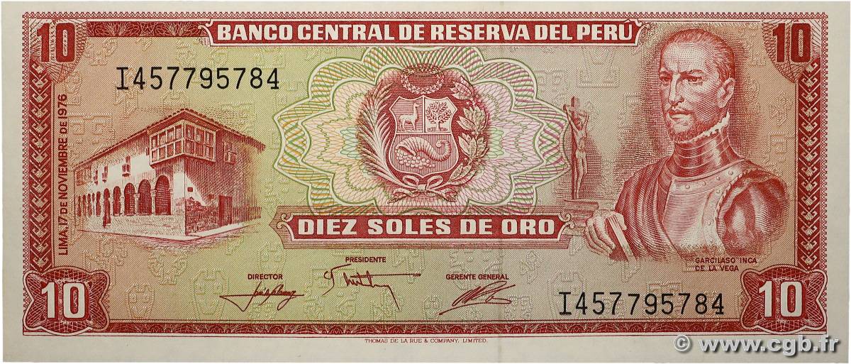 10 Soles de Oro PÉROU 1976 P.112 NEUF