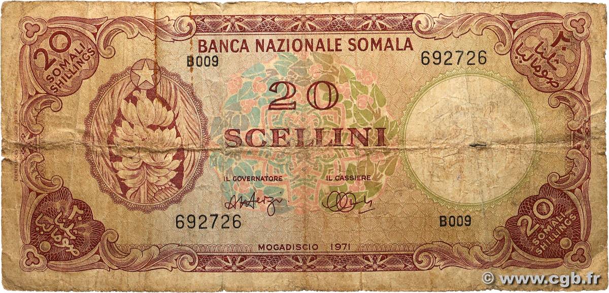 20 Scellini SOMALIE 1971 P.15a B