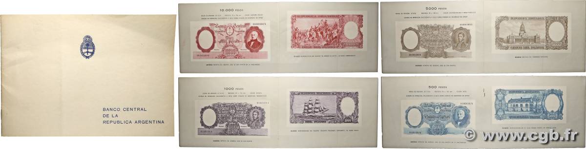 1 à 10000 Pesos Lot ARGENTINE 1960 P.276, P.277, P.278, P.279, P.280 et P.281 SUP+