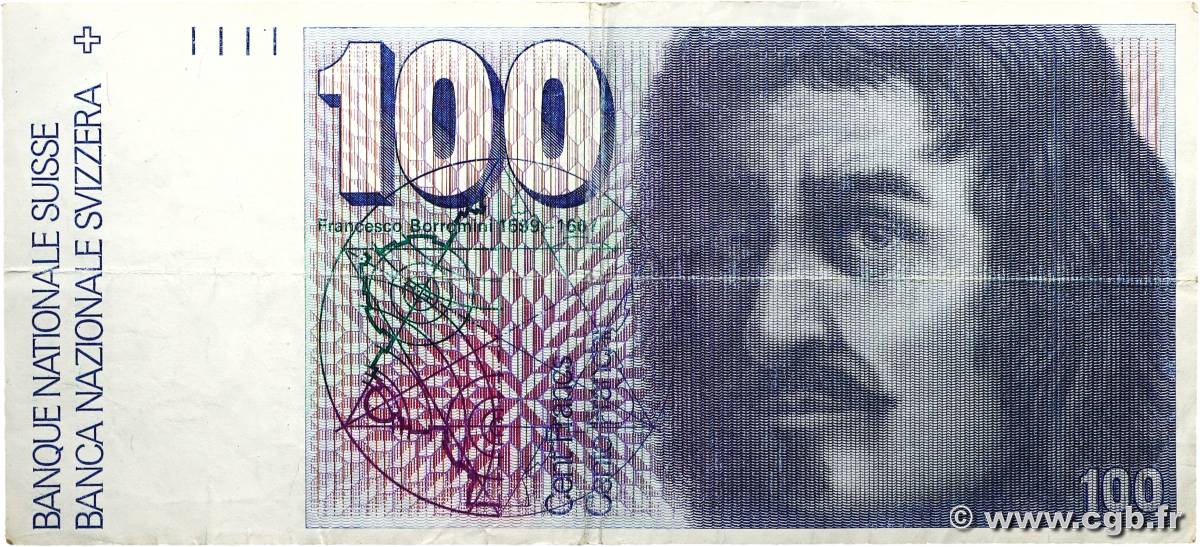 100 Francs SUISSE 1981 P.57d F+