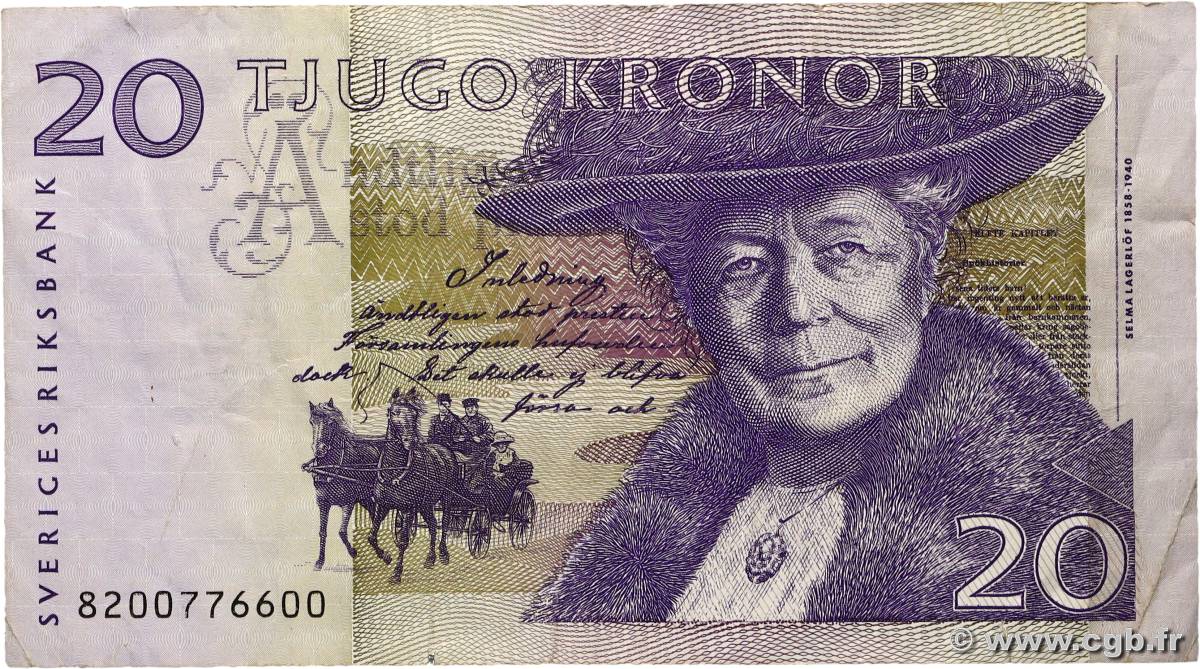 20 Kronor SUÈDE 2008 P.63c F