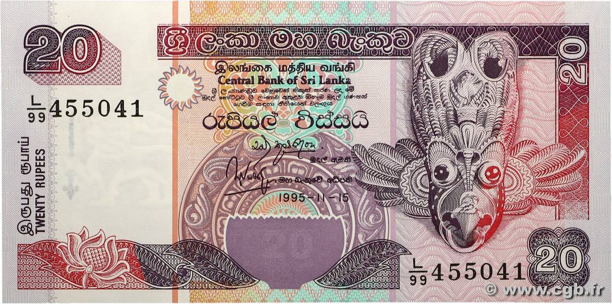 20 Rupees SRI LANKA 1995 P.109a NEUF