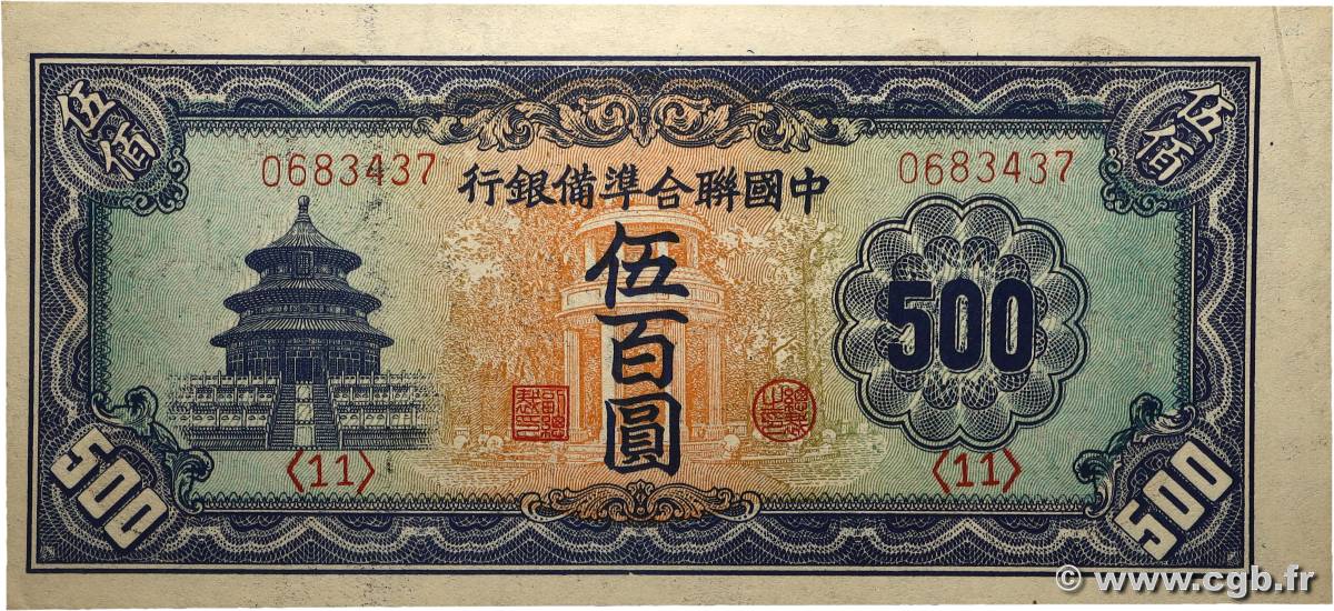 500 Yüan CHINE 1945 P.J089a SPL+
