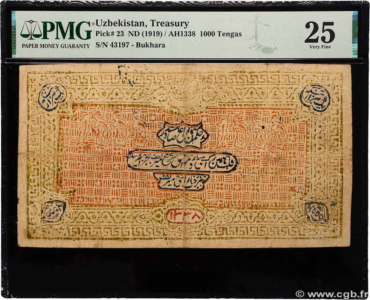1000 Tengas UZBEKISTAN 1919 P.23 BB