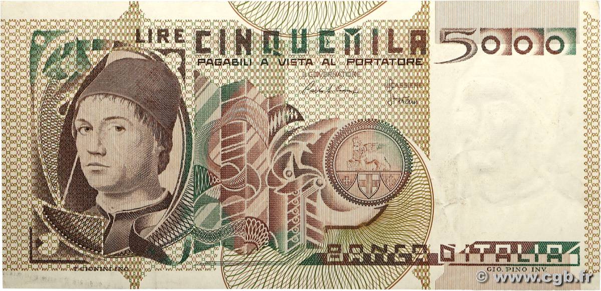 5000 Lire ITALIE 1980 P.105b TTB+