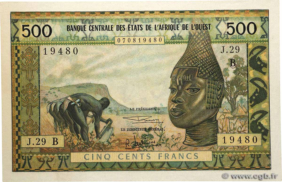 500 Francs WEST AFRICAN STATES 1969 P.202Bg XF+