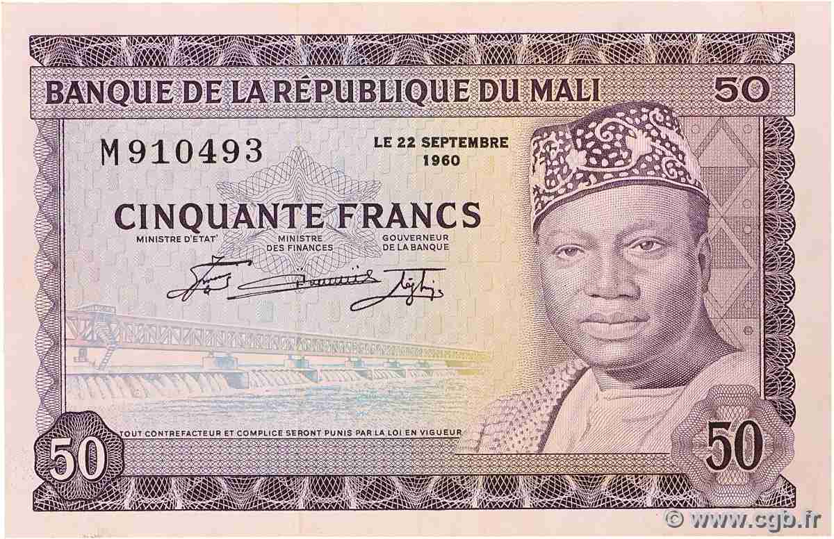 50 Francs MALI 1960 P.06 AU