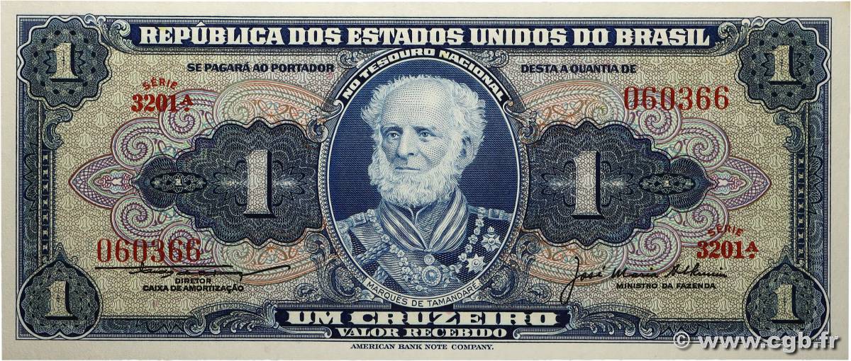 1 Cruzeiro BRÉSIL 1958 P.150c NEUF