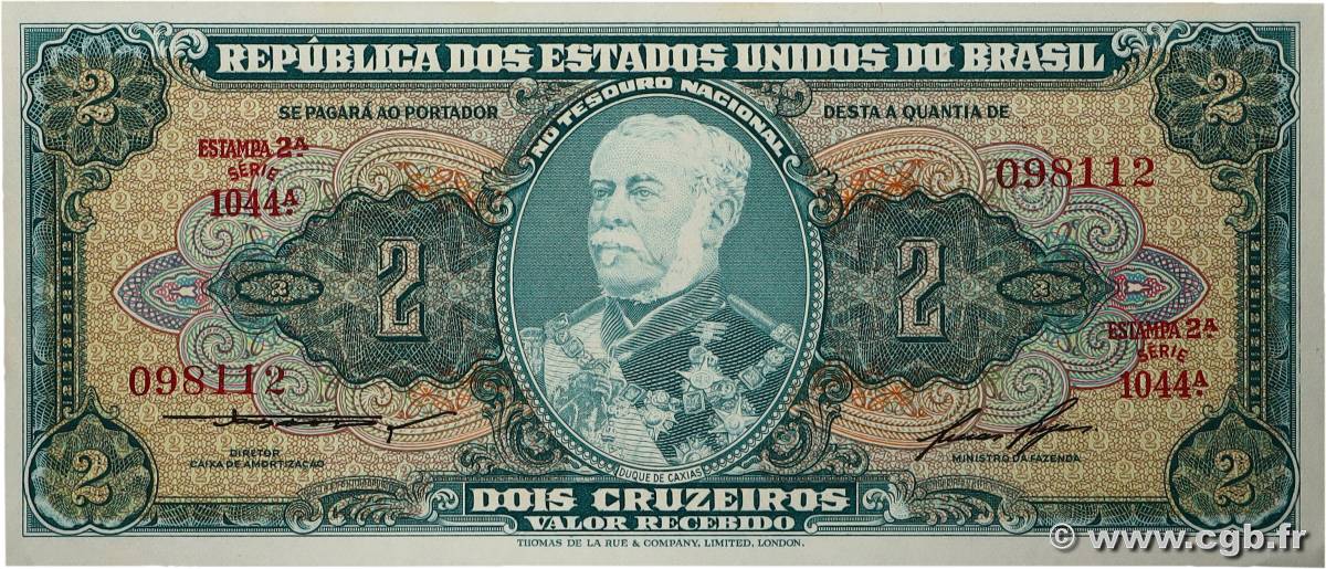 2 Cruzeiros BRÉSIL 1955 P.157Ac pr.NEUF