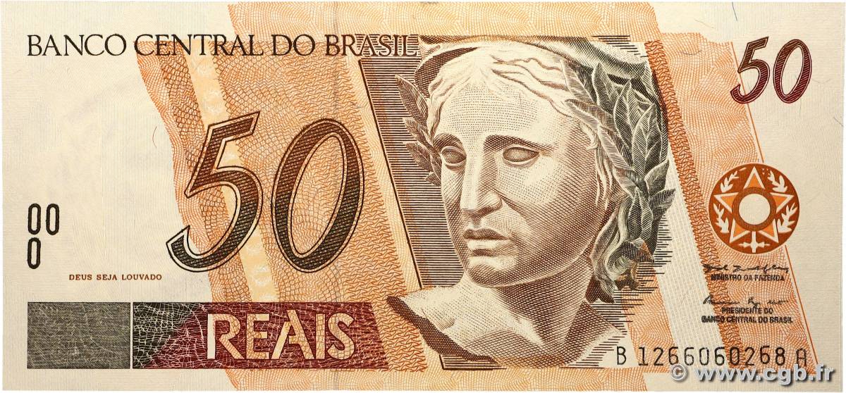 50 Reais BRÉSIL 1994 P.246i NEUF