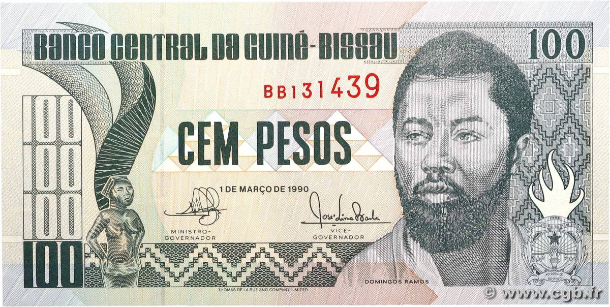 100 Pesos GUINÉE BISSAU 1990 P.11 NEUF