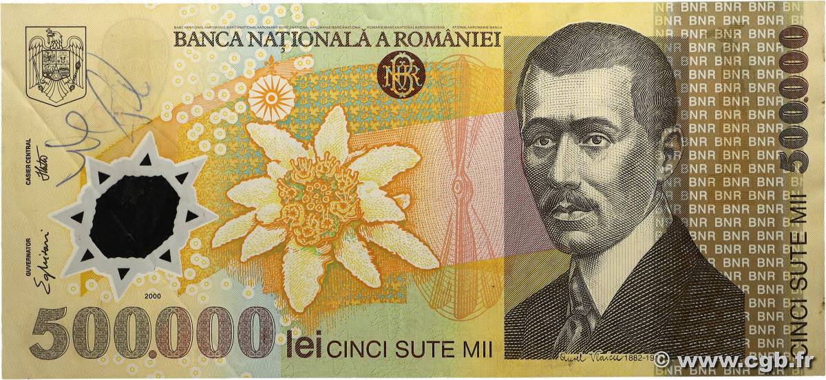 500000 Lei RUMANIA 2000 P.115a MBC