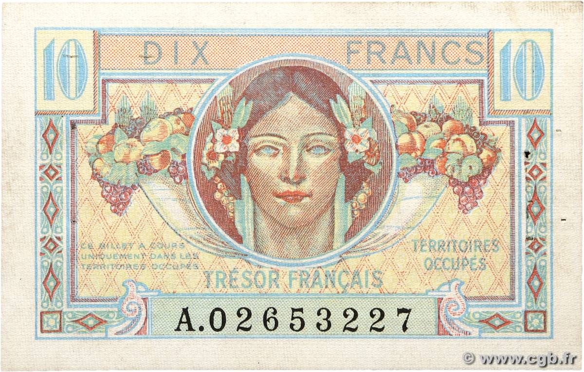 10 Francs TRÉSOR FRANÇAIS FRANCE 1947 VF.30.01 TTB+