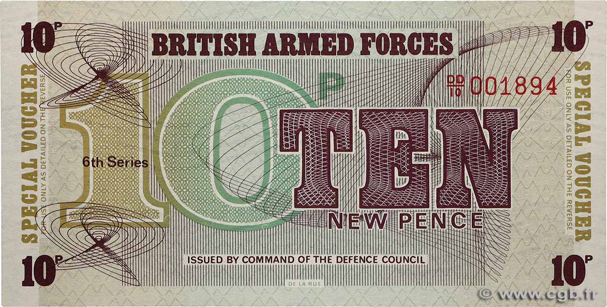 10 New Pence ANGLETERRE 1972 P.M045a NEUF