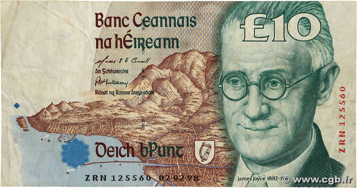 10 Pounds IRLANDE 1998 P.076b TB