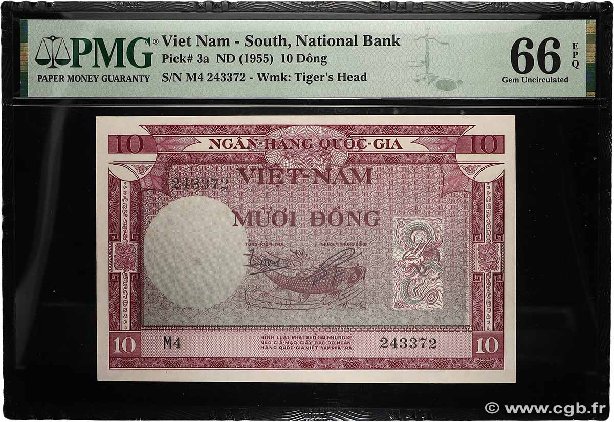 10 Dong VIET NAM SOUTH 1955 P.03a UNC