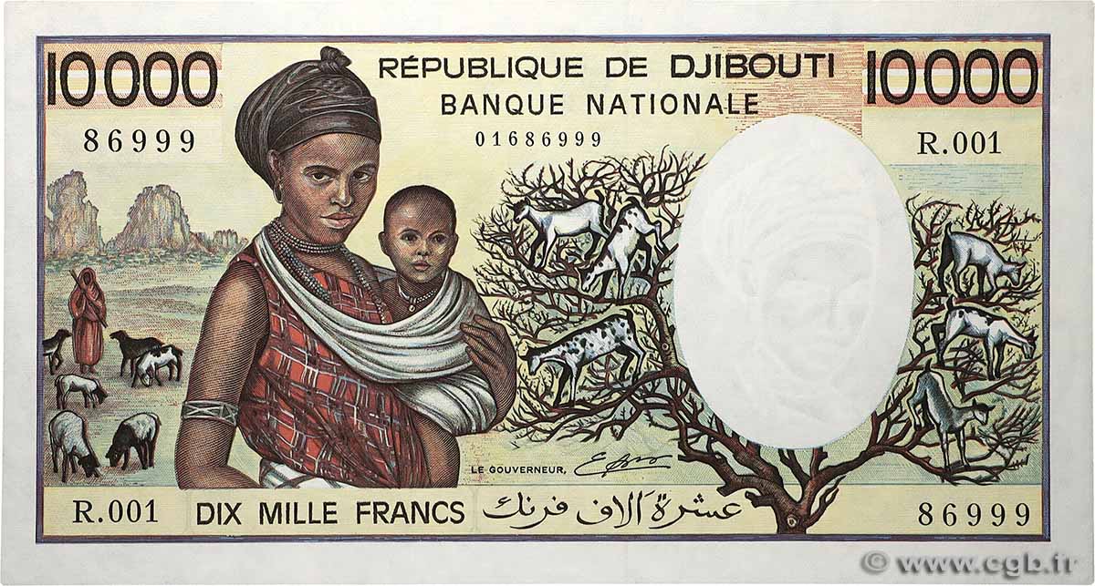 10000 Francs DJIBOUTI 1984 P.39b UNC-