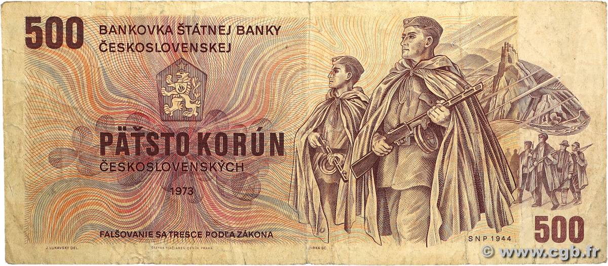 500 Korun TCHÉCOSLOVAQUIE 1973 P.093a B
