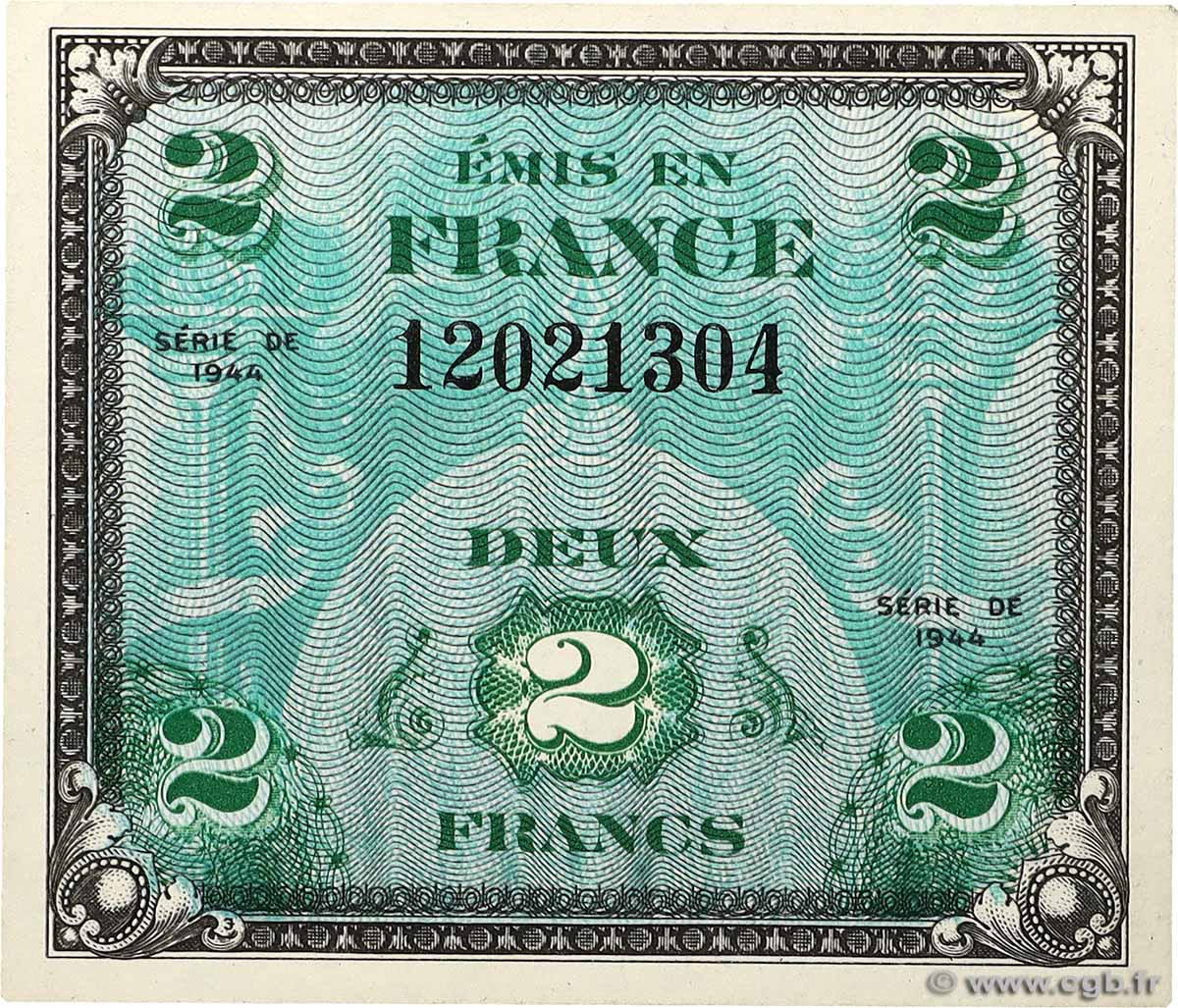 2 Francs DRAPEAU FRANCE 1944 VF.16.01 UNC