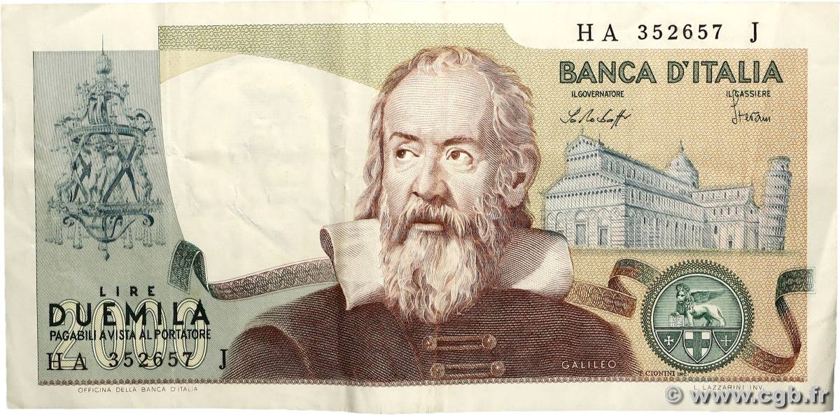 2000 Lire ITALIE 1976 P.103b TB+