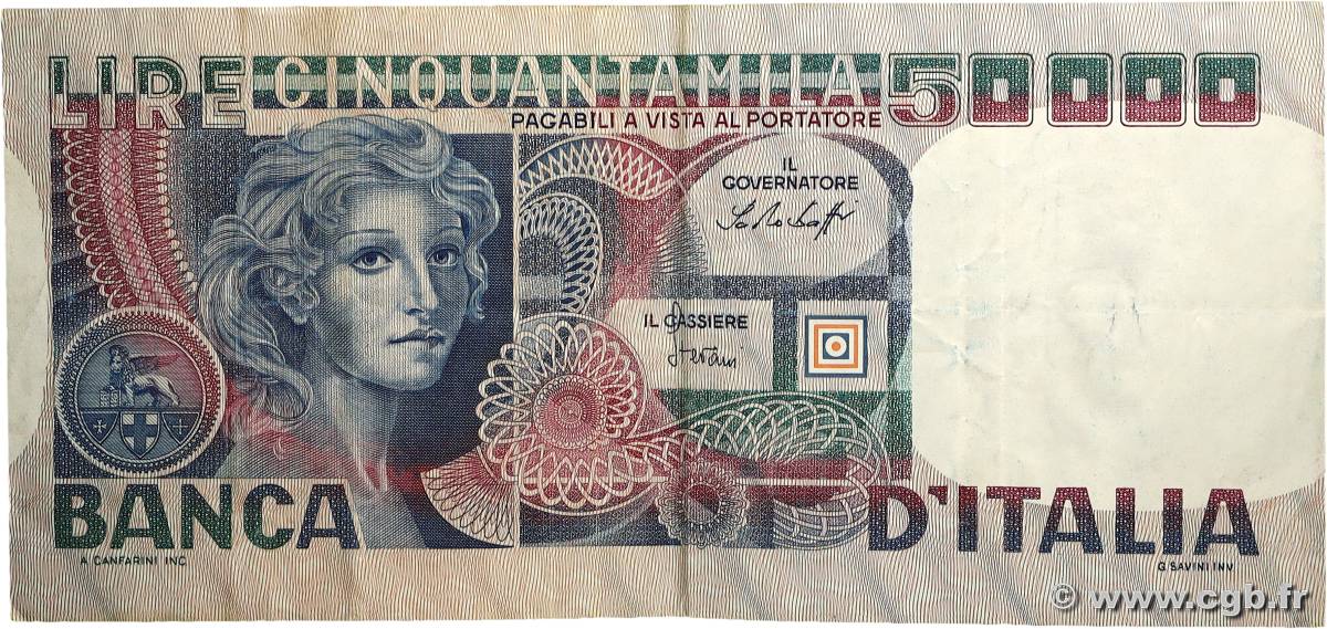 50000 Lire ITALIE 1978 P.107a TB+
