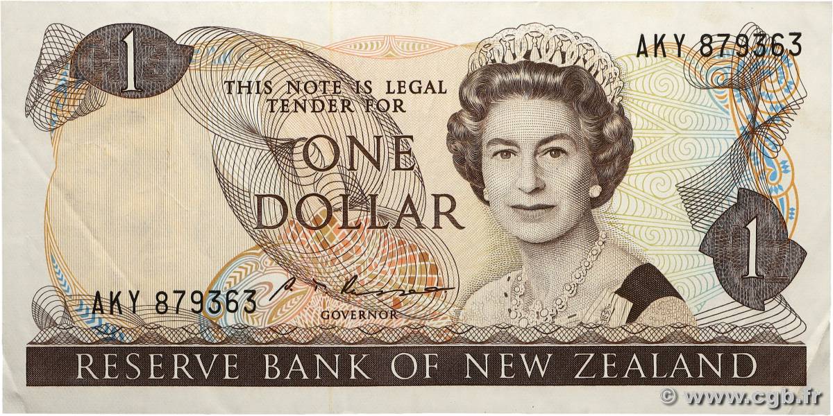 1 Dollar NOUVELLE-ZÉLANDE 1985 P.169b TTB+
