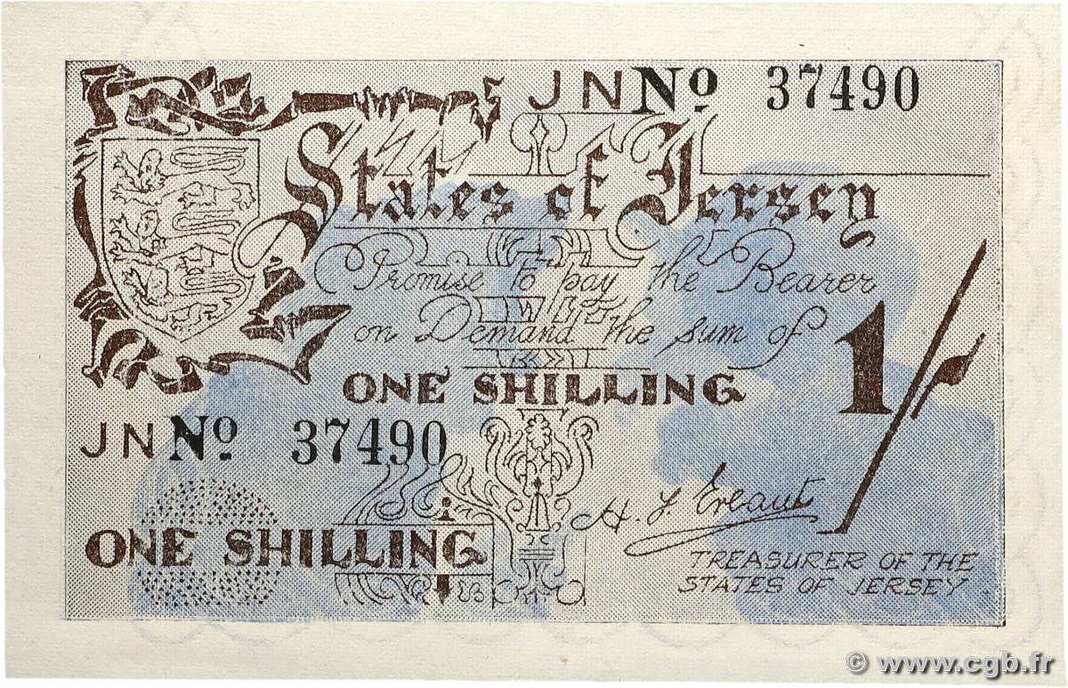 1 Shilling JERSEY 1941 P.02a pr.NEUF