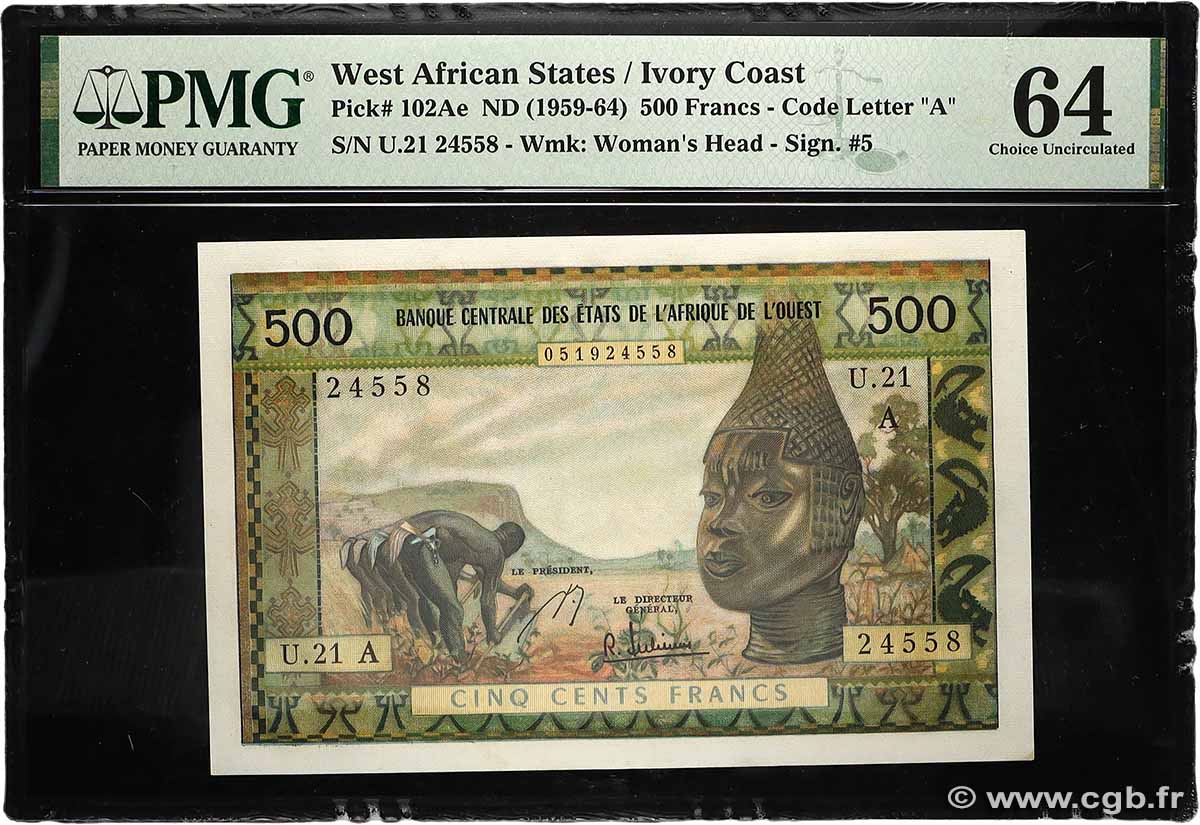 500 Francs WEST AFRICAN STATES 1966 P.102Ae UNC-