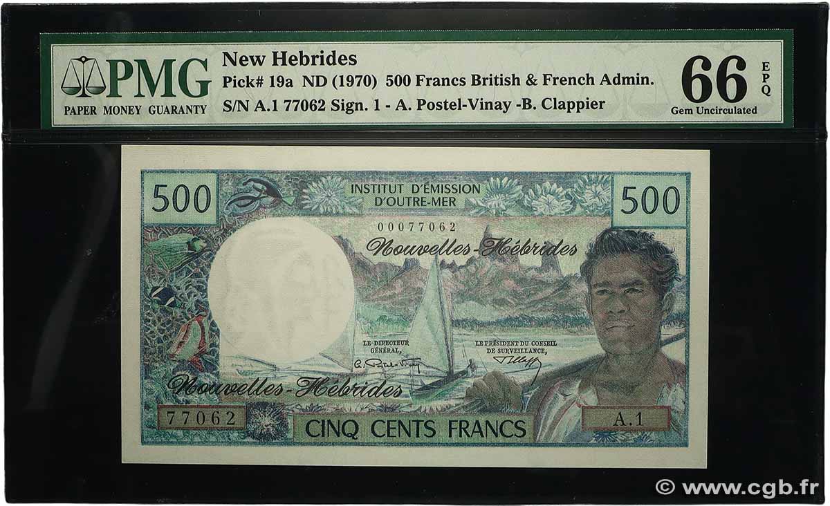 500 Francs NEW HEBRIDES 1970 P.19a UNC