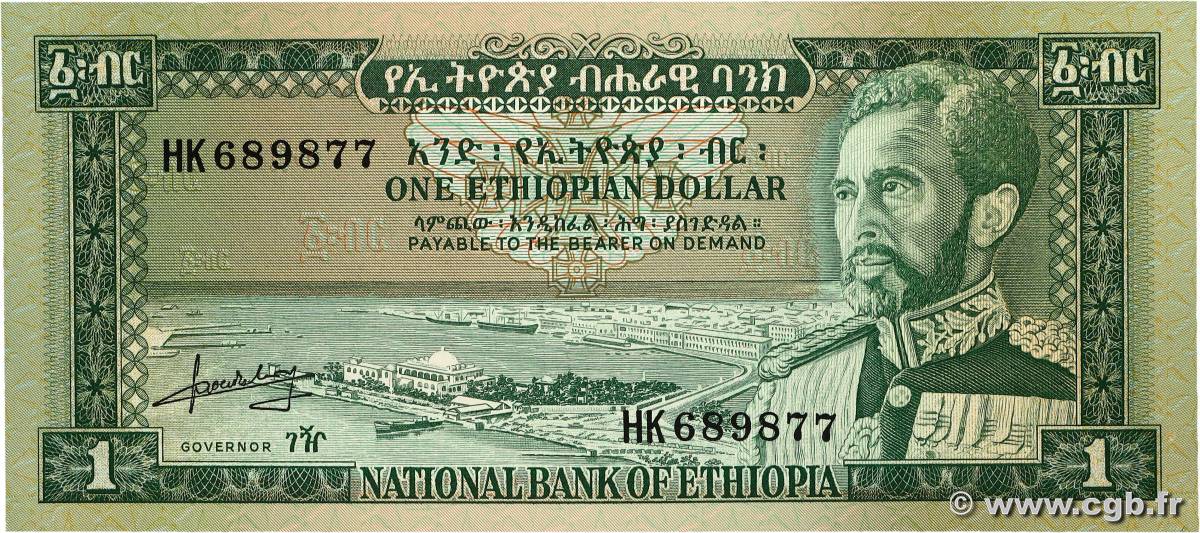 1 Dollar ETIOPIA 1966 P.25a SC+