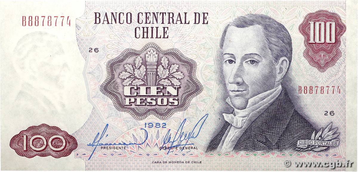 100 Pesos CHILE
1982 P.152b EBC